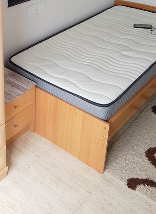 Cama individual de 90 cm