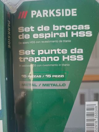    • BROCAS PARA METAL •
               PARKSIDE
