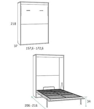 CAMA ABATIBLE MATRIMONIO RMBO F37