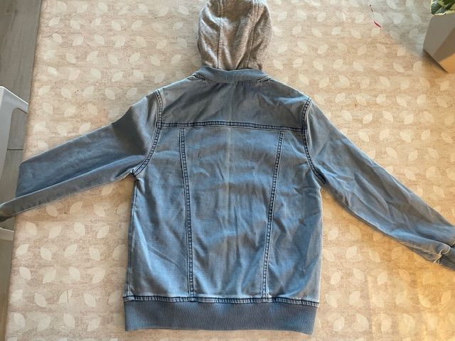 Giacca in denim con cappuccio Basket Legend PMG 76