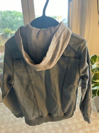 Giacca in denim con cappuccio Basket Legend PMG 76