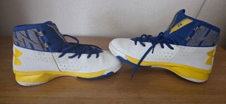 Zapatillas Under Armour Azul Blanco Amarillo