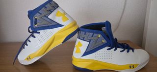 Zapatillas Under Armour Azul Blanco Amarillo
