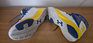 Zapatillas Under Armour Azul Blanco Amarillo