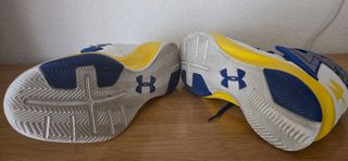 Zapatillas Under Armour Azul Blanco Amarillo
