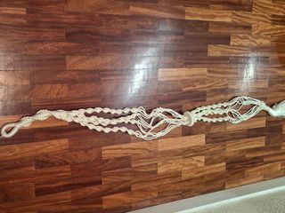 Portamacetas macramé colgante