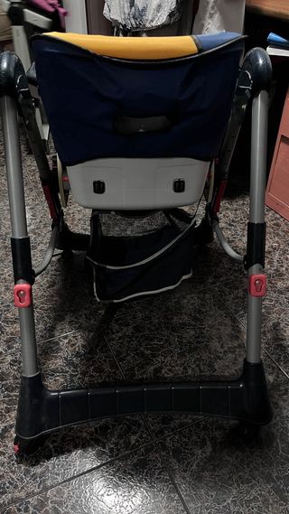 Trona bebé evolutiva azul y naranja