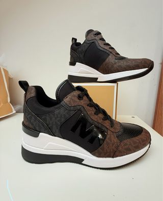 Zapatillas Michael Kors Mujer Negro Marrón