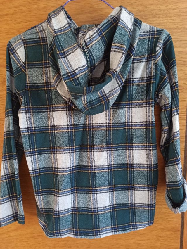 Camisa cuadros t.10 César Blanco. Tacto suave