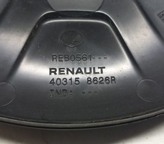 Tapacubos Renault Negro Plástico