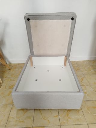 Puf Kivik Ikea gris