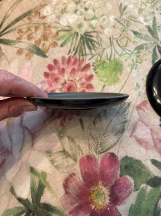 Set 3 piattini Nespresso neri e grigi