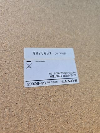 Altavoces Sony Plata y Negro rebajados...