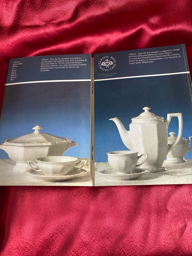 Depliant Rosenthal Classic Rose Collection vintage