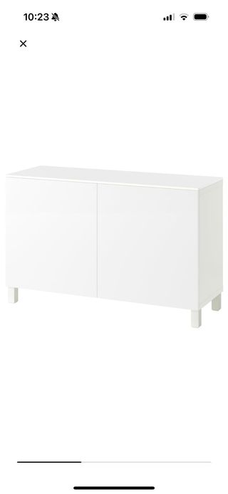 Mueble salón blanco 120x42x75 cm