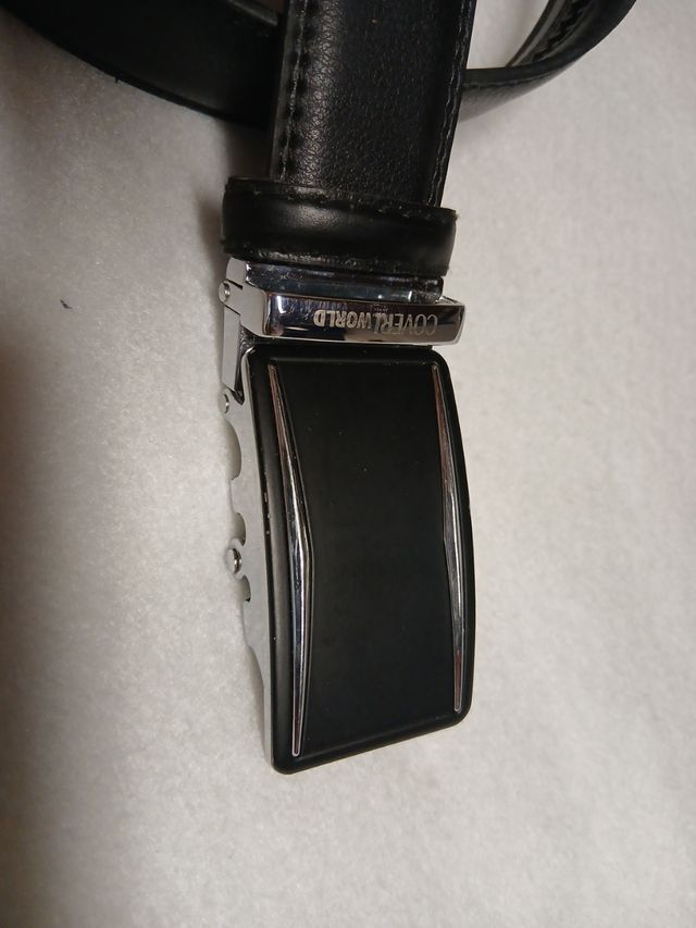 Cintura Coveri World vera pelle nera fibbia