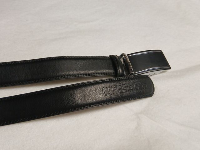 Cintura Coveri World vera pelle nera fibbia