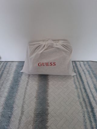 Bolso Guess autentico Logo Beige/Marrón