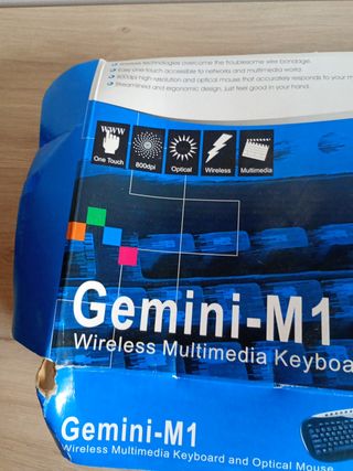 Teclado y Ratón Inalámbrico Gemini-M1