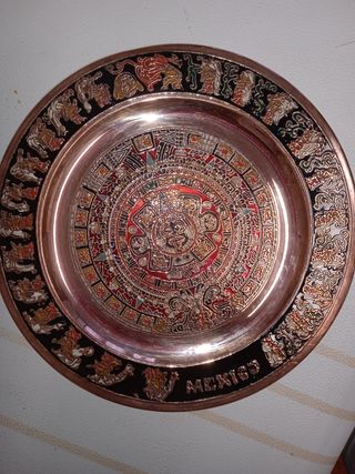 Plato Decorativo México Azteca
