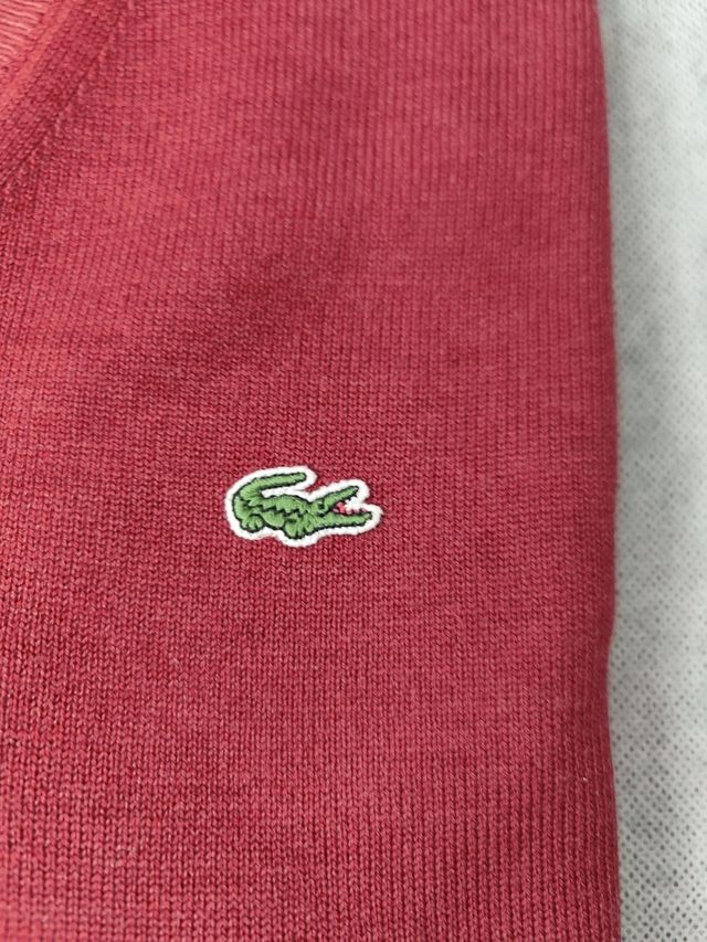 Jersey Lacoste Rojo Burdeos Talla XL