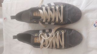 Deportivas Adidas Piel Marrón Oscuro