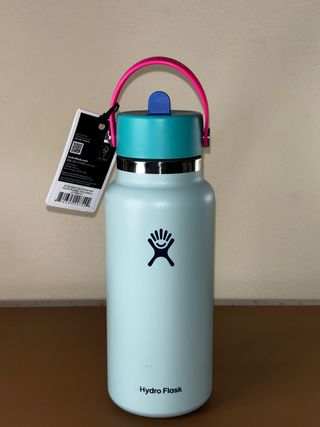 Hydro Flask Botella Agua Rosa y Turquesa