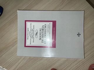 Manual de historia del derecho