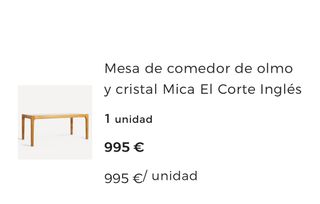 Mesa de centro madera olmo y cristal