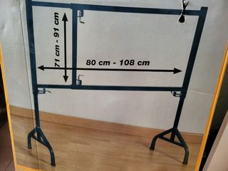 Caballete de hierro plegable