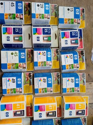Cartuchos Tinta HP 49, 41, 78, 57, 45, 40 y Epson.