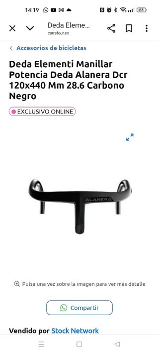 Manillar Deda Elementi Negro