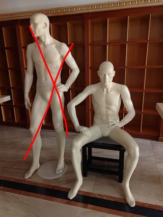 Maniquíes de caballero 
