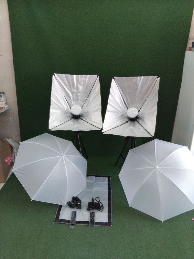 Luci per ombrello con kit fotografico softbox PIXETOOL