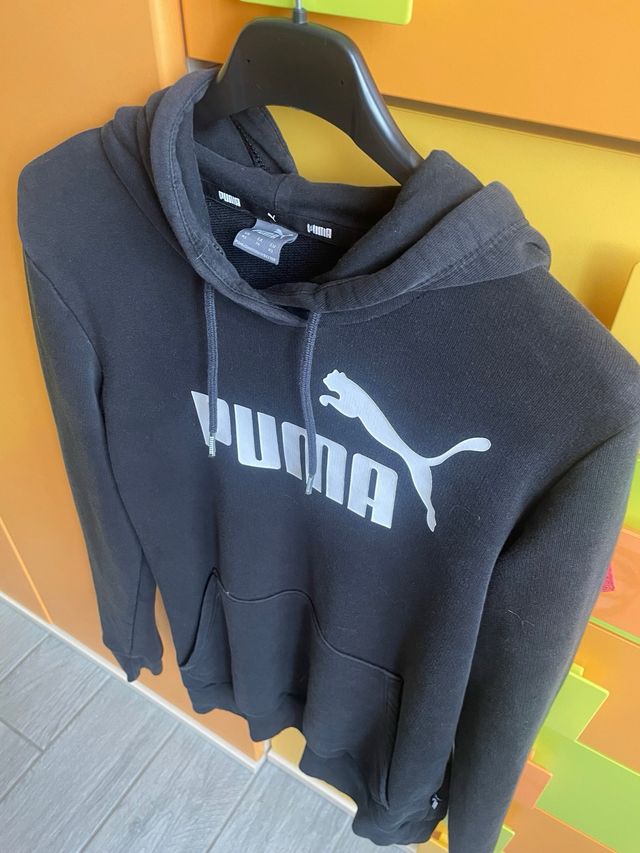 Felpa Puma nera con logo