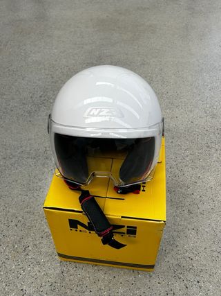 NUEVO Casco Moto Vintage NZI Blanco Talla XS