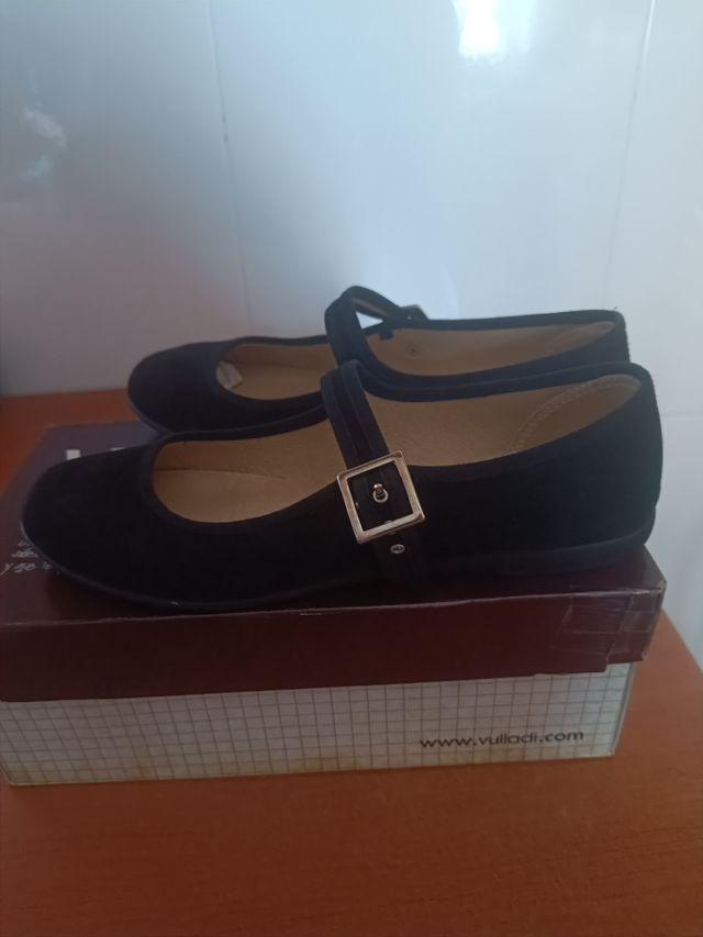 Bailarinas Vul.ladi Negras Talla 36 Nuevas