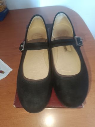 Bailarinas Vul.ladi Negras Talla 36 Nuevas