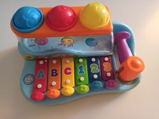 Piano Xilófono Musical con Bolas y Martillo