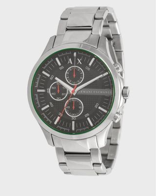 Reloj Armani Exchange Cronógrafo Negro y Plateado