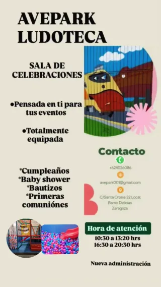 AVEPARK LUDOTECA SALA DE CELEBRACIONES