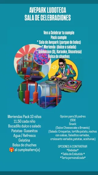 AVEPARK LUDOTECA SALA DE CELEBRACIONES