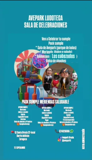 AVEPARK LUDOTECA SALA DE CELEBRACIONES