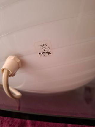 Lámpara de cristal estilo huevo Vetri Murano