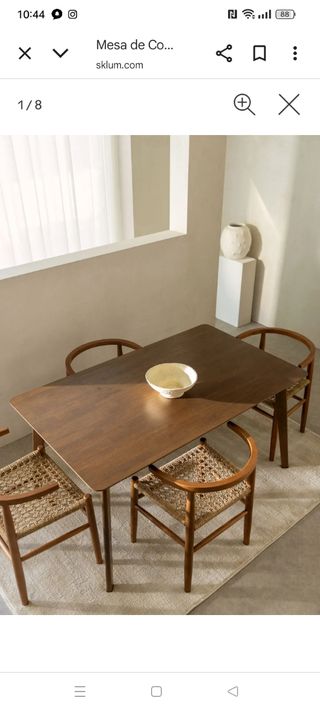 Mesa comedor Sklum madera