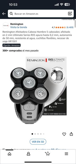 Remington RX5 Ultimate Afeitadora Cabeza