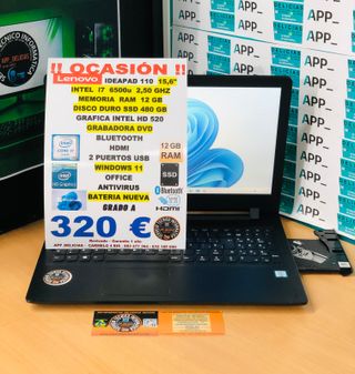 Lenovo Ideapad 110 Intel i7 12GB RAM 480GB SSD