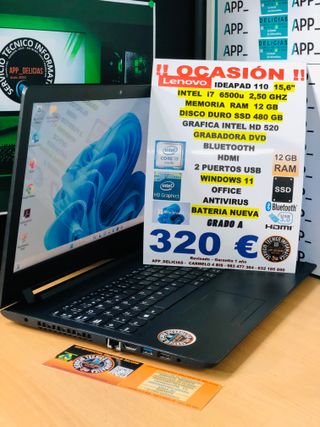 Lenovo Ideapad 110 Intel i7 12GB RAM 480GB SSD