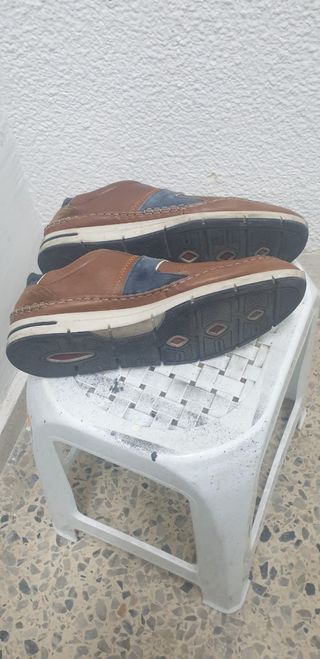 Zapatos Fluchos Piel Marrón Talla 45