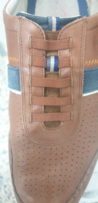 Zapatos Fluchos Piel Marrón Talla 45